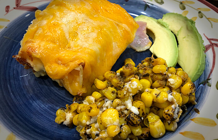 Brealfast Burrito Avocado and Street Corn