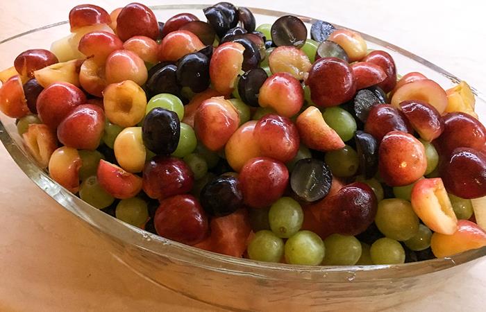 fresh cut fruit