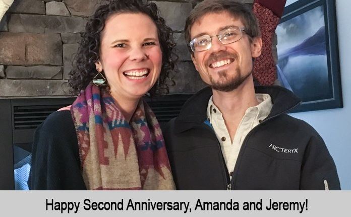 Happy Second Anniversary, Amanda and Jeremy!
