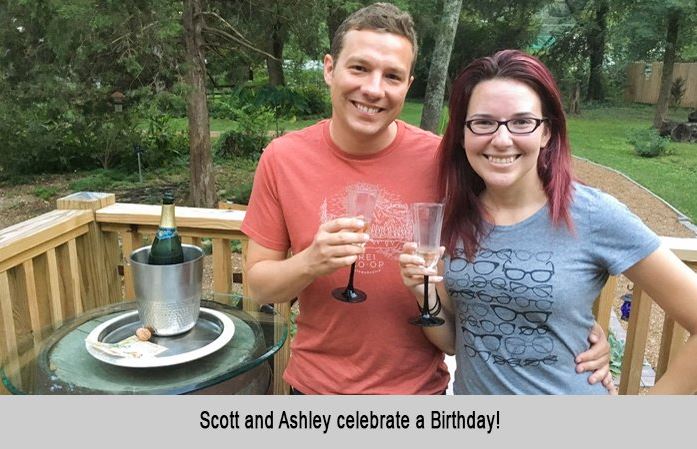 Scott and Ashley celebrate a birthday.