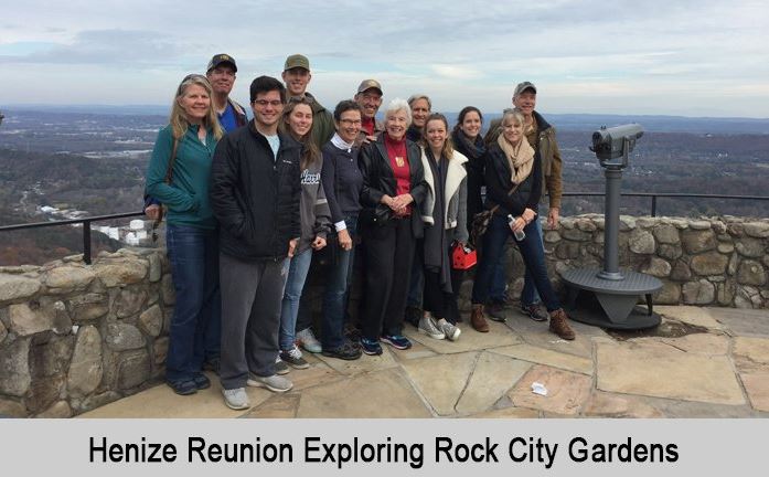 Henize reunion exploring Rock City Gardens