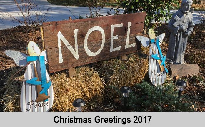 Noel sign.  Christmas greetings, 2017