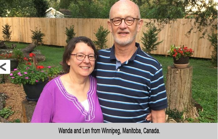 Wanda and Len from Winnipeg, Manitoba, Canada