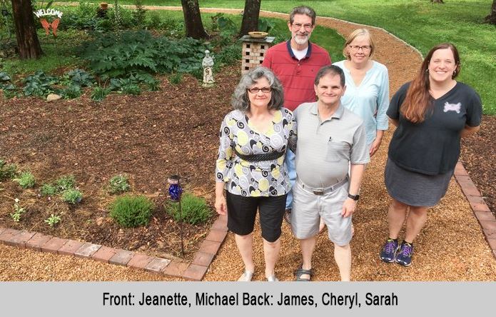 Jeanette, Michael, James, Cheryl, and Sarah