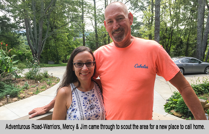 Mercy and Jim at St Francis Cottage