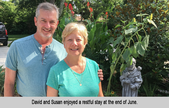 David and Susan at St Francis Cottage