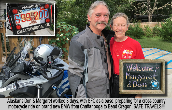 Alaskans Don & Margaret at St Francis Cottage