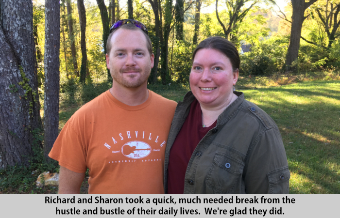 Richard and Sharon visit St Francis Cottage