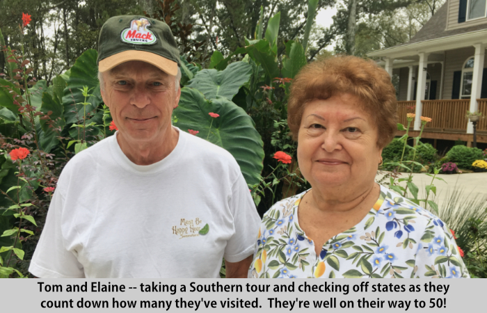 Tom and Elaine visit St Francis Cottage