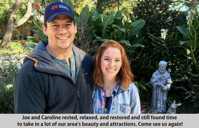 Joe and Caroline visit St Francis Cottage