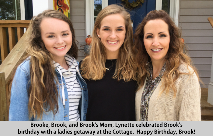 Brooke, Brook, and Lynette visit St Francis Cottage