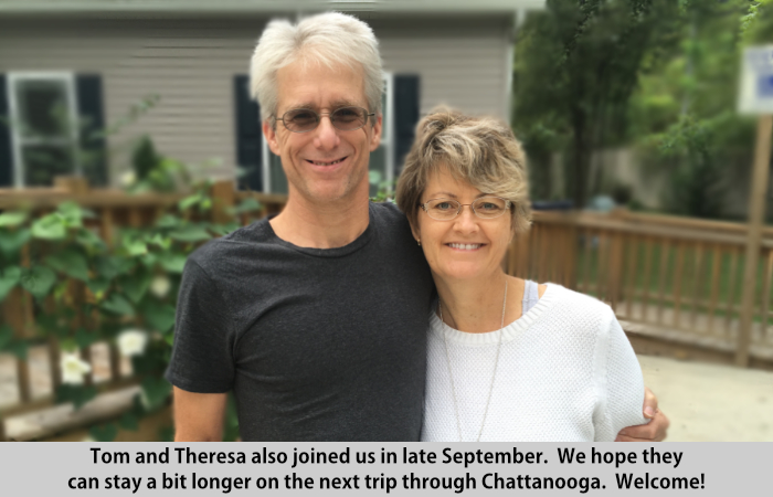 Tom and Theresa visit St Francis Cottage